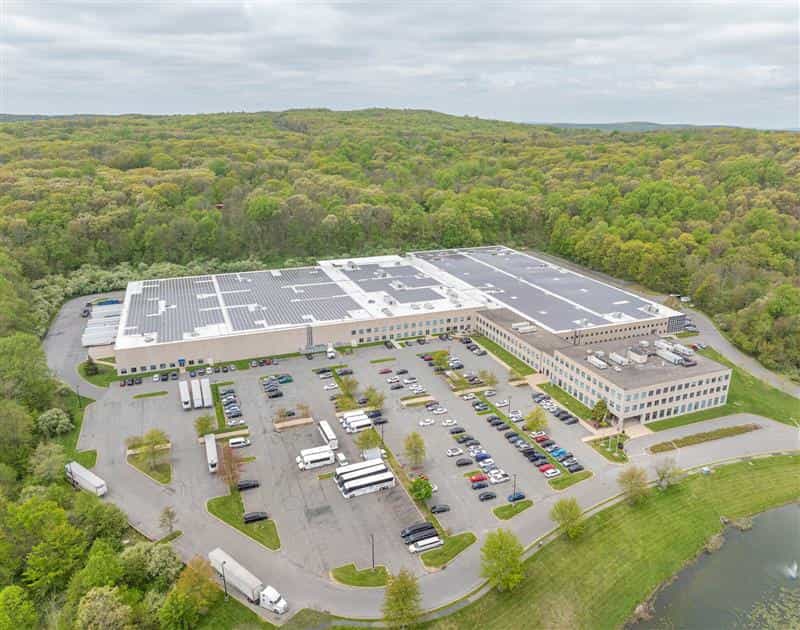 aerial photo of 350 Clark Drive in Mount Olive New Jersey